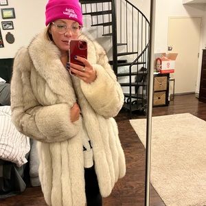 Fox fur coat